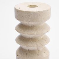 Arlo Travertine Candle Stand Sml