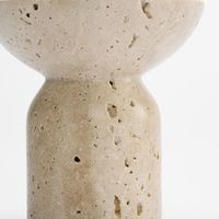 Eko Travertine Candle Stand Sml