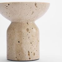 Eko Travertine Candle Stand Sml