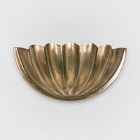 Half Moon Shell Shade Wall Light Large