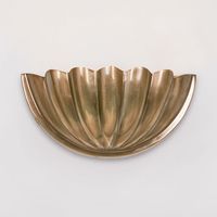 Half Moon Shell Shade Wall Light Large