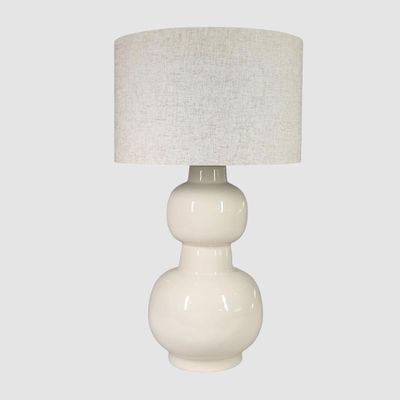 Candice Cream Table Lamp & Linen Shade