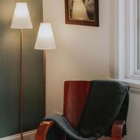 Aspen Floor Lamp Antique Brass