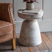 Milstead Side Table White Wash