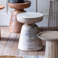 Milstead Side Table White Wash