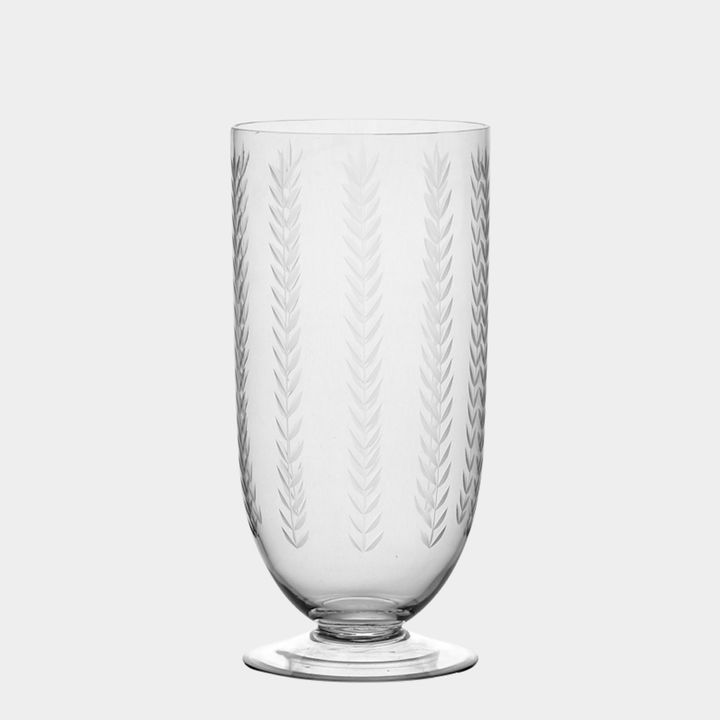 Leaf Cut Hurricane Small Clear