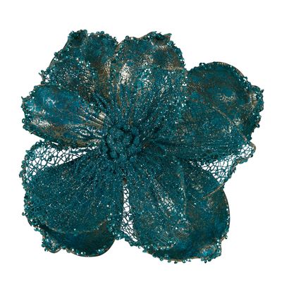 Tiffany Glitter Magnolia Clip Blue