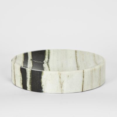 Solange Marble Bowl Black & White Large