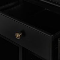 Sorrento 3 Door Hamptons 145cm Buffet Black