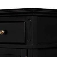 Sorrento 3 Door Hamptons 145cm Buffet Black