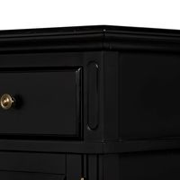 Sorrento 3 Door Hamptons 145cm Buffet Black