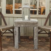 Zinc Side Table
