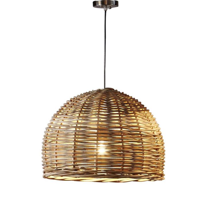 Rattan Ceiling Pendant Small Natural