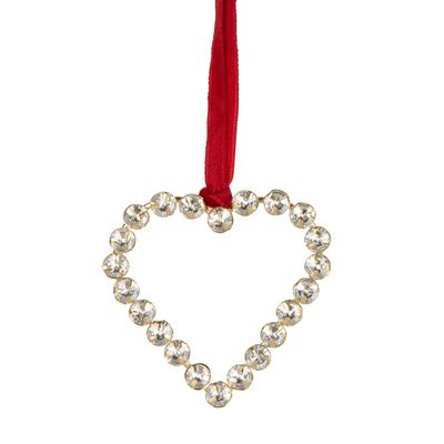 Bulgere Diamante Heart Ornament Small Gold