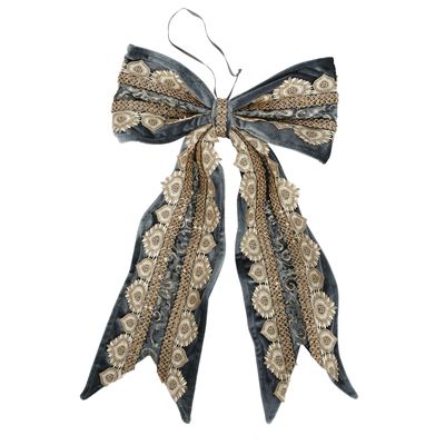 Arteur Embellished Hanging Ribbon Blue