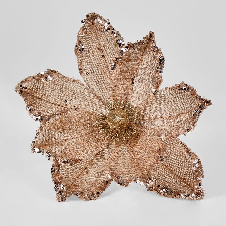 Jute Clip on flower