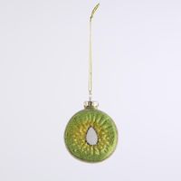 Sugared Kiwi Fruit Decorations - Set of 4