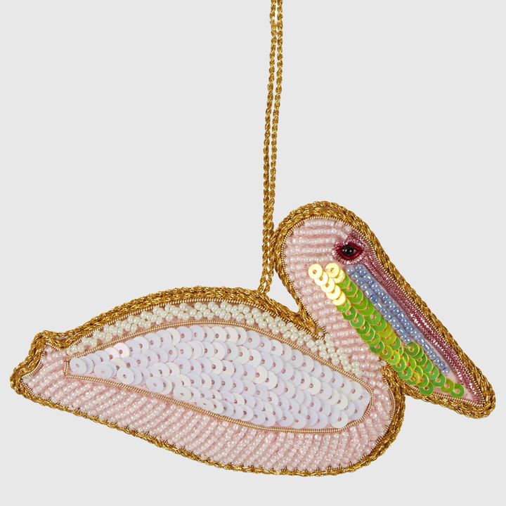 Pelican Sequin Hanging Decoration