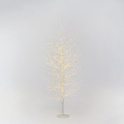 White Forest Twinkling Light Up Tree with 900 Lights 150cm