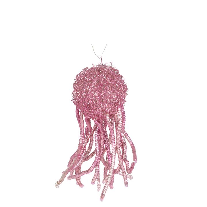 Fuzzy Tassel Hanging Tree Decoration Pink