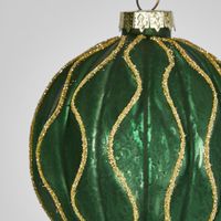 Wave Glass Baubles (Set of 6)
