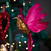 Salsan Sequin Hanging Hummingbird