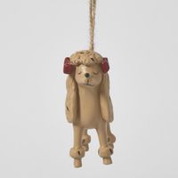 Lady Hanging Dog Ornament