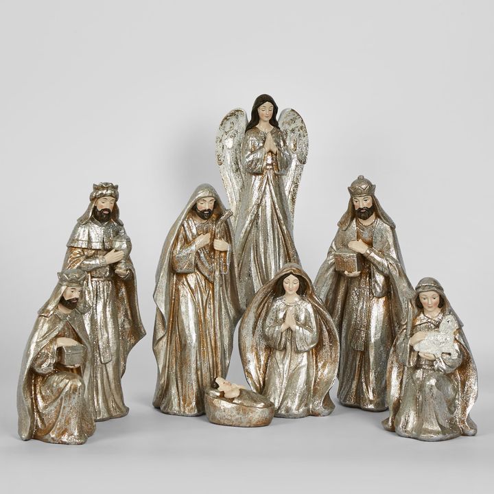 Champagne Nativity Collection (Set of 8)