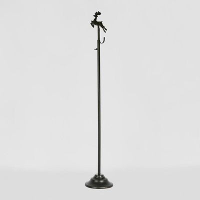 Deer Extendable Wreath Stand Black