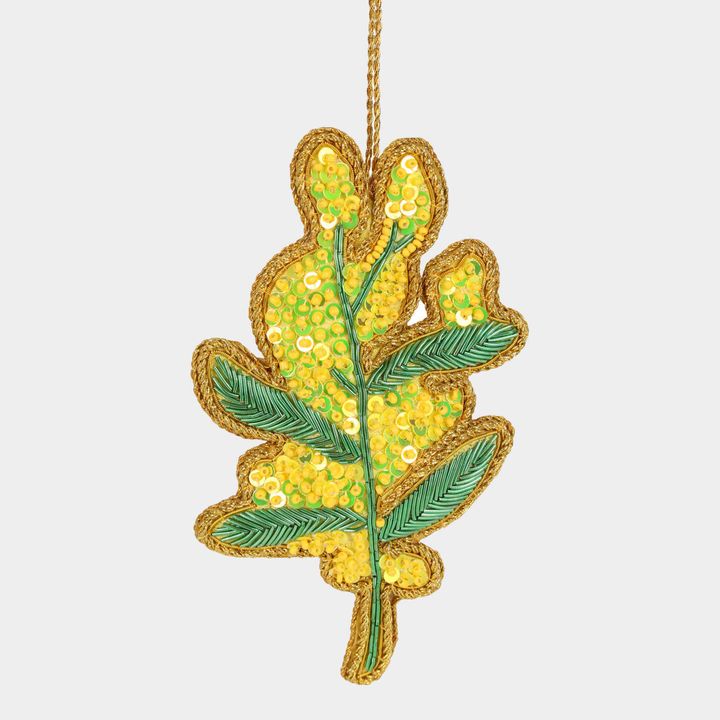 Golden Wattle Hanging Tree Decoration