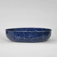 Embossed Enamel Bowl LGE Blue