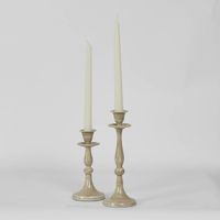 Sante Enamel Candle Stand Taupe