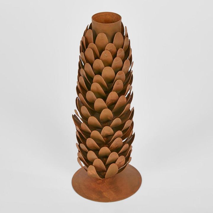 Pinecone Candle Stand 15cm