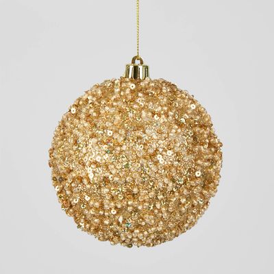 Gold Crush Bauble MED (Set of 4)