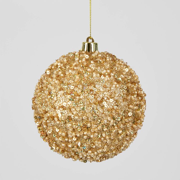 Gold Crush Bauble MED (Set of 4)