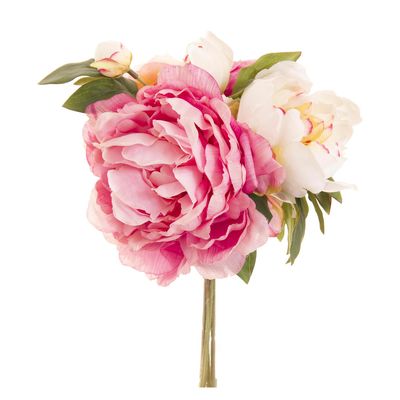 Peony Bouquet Mixed 30cm Light Pink