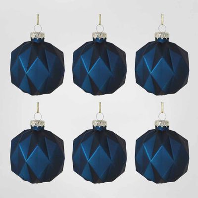 Midnight Boxed Set of 6 Baubles