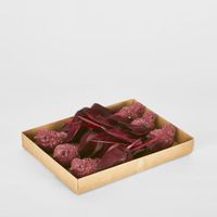 Stree Clip on Bird Burgundy (Set of 6)