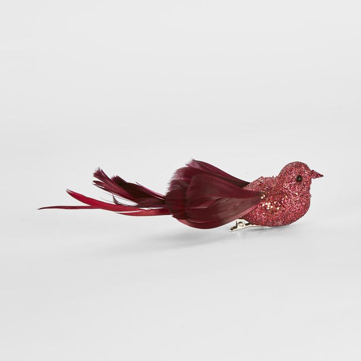 Stree Clip on Bird Burgundy (Set of 6)