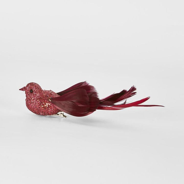 Stree Clip on Bird Burgundy (Set of 6)
