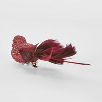 Stree Clip on Bird Burgundy (Set of 6)