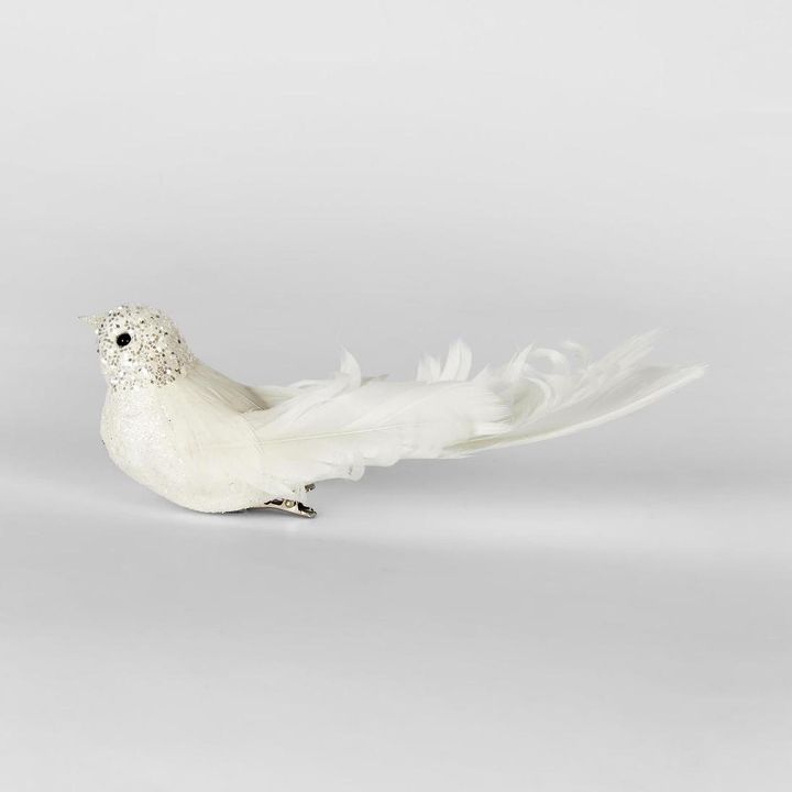 Flutter Clip on Bird White (Set of 6)