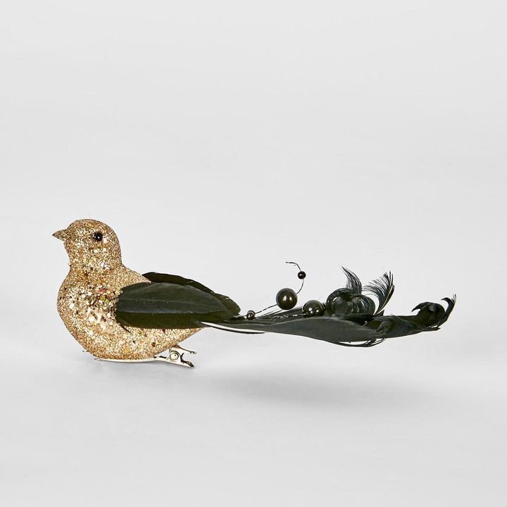 Zhelor Clip on Bird Black (Set of 6)