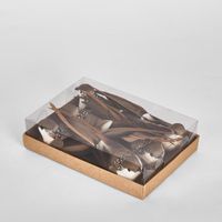Flome Clip on Bird Brown (Set of 6)
