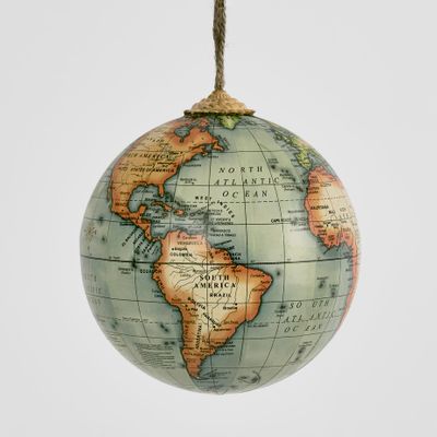 Green Hanging Globe Ornament