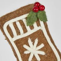 Holly Gingerbread Stocking