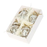 Blossom Ginger Jar Ornaments Gold Box of 4