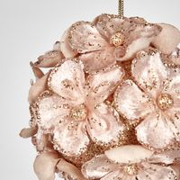 Hydrangea Hanging Ball Ornament Light Pink