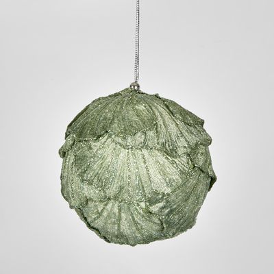 Ginko Leaf Bauble Green