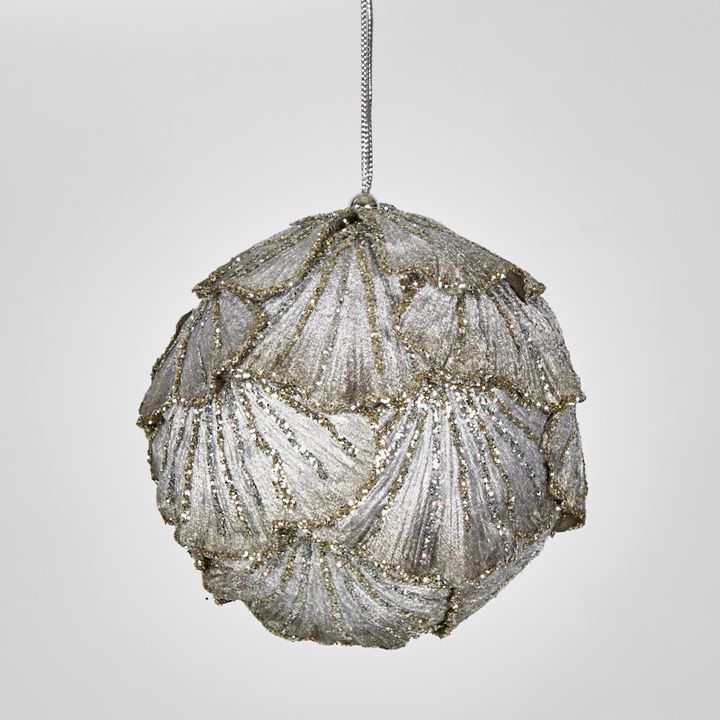 Ginko Leaf Bauble Silver